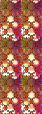 Raster illüstrasyonu. Kahverengi ve bej renkli kıvırcık çiçekler kahverengi ve bej renklerde. Klasik çiçek tasarım elementleri.