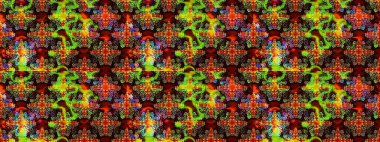 Raster Floral Illustration, Asyalı tekstil. Siyah ve kahverengi renkli etnik çiçeklerle zarif bir eskiz deseni..