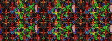 Tony 'nin kumaş kalıbını çiz. Küçük çiçekteki sevimli çiçek deseni. Modaya uygun kumaş deseni. Raster illüstrasyonu.