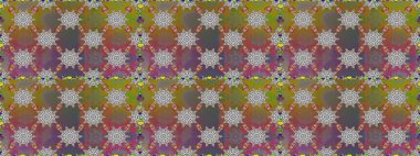 Gri ve kahverengi renklerde güzel çiçekler ve yapraklarla kusursuz desen, suluboya çiçek deseni, duvar kağıdı, kart ya da kumaş için fayanslı. Raster illüstrasyonu.