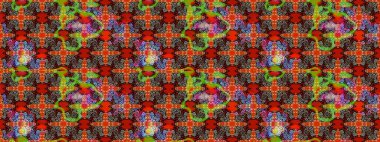 Kırmızı ve kahverengi çiçekli bahar çiçekleri. Küçük çiçekte güzel bir desen. Moda baskıları için zarif bir şablon. Küçük renkli çiçekler. Motley illüstrasyonu.