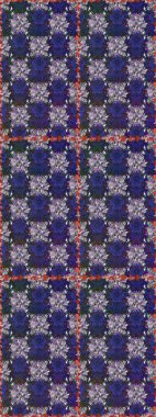 Renkli Bahar Temalı Kusursuz Arkaplan. Düz Çiçek Elementleri Tasarımı. Raster..