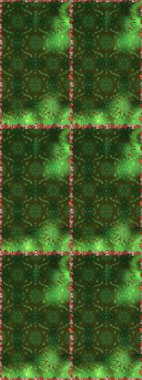 Yeşil ve gri renkli çiçekler. Raster illüstrasyonu. Çiçeksiz desenli arka plan, vuruşlar, sıçramalar, yaz çiçekleri..