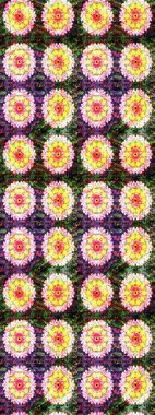 Parlak renkli çiçekli ve sarı yapraklı harika bir çiçek deseni. Modern çiçek arkaplanı. Halk tarzı. Moda baskıları için zarif bir şablon.