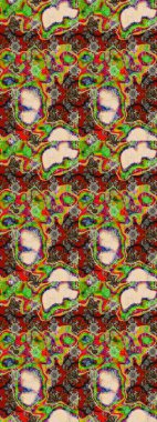 Elle boyanmış suluboya resim çizimleri, çiçekler ve bitkiler. Renkli çiçekler.