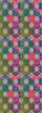 Güzel kumaş deseni. Doodle çiçekler ve dalları, otlar ve çiçekler. Raster Illustration. El çizilmiş.