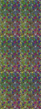 Modaya uygun kumaş deseni. Düz Çiçek Elementleri Tasarımı. Sevimli çiçek raster deseni. Renkli Yaz Temalı Kusursuz Arkaplan.