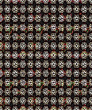 Raster illüstrasyonu. Şirin çiçek elementleri. Robot resim. Siyah renkte çiçekler.