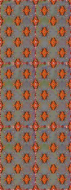 Raster illüstrasyonu. Kusursuz çiçek deseni duvar kâğıdı olarak kullanılabilir. Gri ve kahverengi renkte çiçekler.