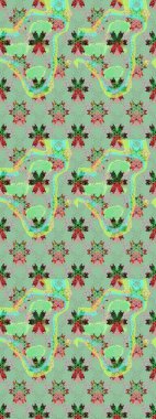 Suluboya çizim kalıbı. Çiçek izi. Suluboya tarzında nötr renkler üzerine çiçekler.