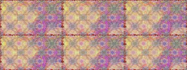 Etnik Mandala süsü. Kızılderili desenli desenli desenli şal deseni. Raster Henna dövme stili. Tekstil, tebrik kartı, boyama kitabı, telefon kılıfı baskısı için kullanılabilir.