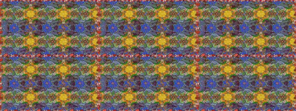 Küçük çiçekteki sevimli çiçek deseni. Raster deseni. Kahverengi ve yeşil renklerde yaz çiçekleri. Raster illüstrasyonu.