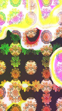 Kahverengi renkli çiçekler. Elle boyanmış suluboya resim çizimi çiçekler ve bitkiler.