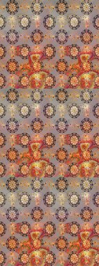 Moda baskısı, albüm, ambalaj kağıdı ve duvar kağıdı için zarif dekoratif süslemeler. Gri renkli şirin çiçekler. Raster illüstrasyonu. Küçük çiçekli basit bir çiçek çizimi..