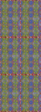 Raster resim. Çiçek desenli çiçek ve yaprakları ile. Sevimli küçük çiçek desenle.