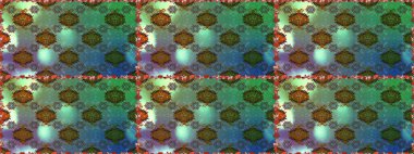 Yeşil ve mavi çiçekli kusursuz desen, suluboya çiçek deseni, sevimli çiçek, duvar kağıdı, kart veya kumaş için fayanslı. Raster - stok.