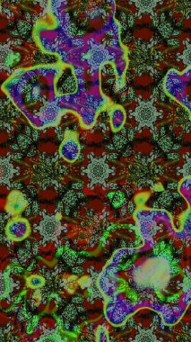 Eskiz geçmişi. Miles Fleur, süslü püslü bir süs. Kumaş, tekstil, duvar kağıdı baskısı için. Raster illüstrasyonu. Eski usul. Tomurcukları papatya çiçekleri olan sevimli bir çiçek deseni..