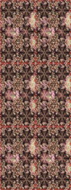 Kahverengi renklerde grafiksel, modern, pürüzsüz desen. Kusursuz raster arka plan. Duvar kâğıdı barok, İspanyol kumaşı. Kusursuz çiçek deseni.