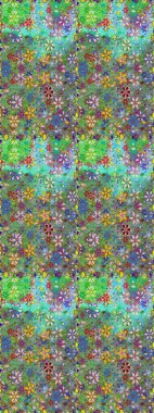 Sevimli küçük çiçek desenle. Raster resim. Çiçek desenli çiçek ve yaprakları ile.