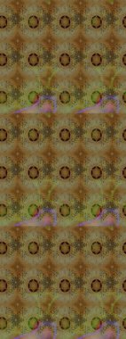 Kahverengi renklerde. Raster illüstrasyonu. Çiçek buketleriyle klasik tarzda eskiz deseni.