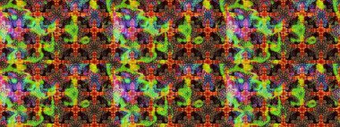 Suluboya çizim kalıbı. Suluboya tarzında siyah ve kahverengi renkte çiçekler. Çiçek izi.