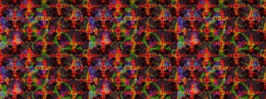 Sevimli küçük çiçek desenle. Raster resim. Çiçek desenli çiçek ve yaprakları ile.