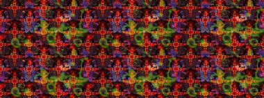 Güzel suluboya yaz çiçekleri deseni..