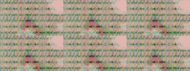 Çiçek ve yapraklı karalama şeklinde Raster çiçek deseni. Tarafsız renklerde bahar çiçekleri. Raster illüstrasyonu.