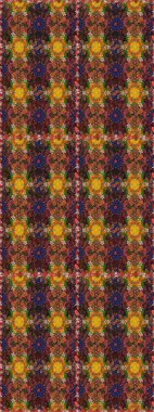 Raster suluboya çiçek deseni, narin çiçekler, kahverengi çiçekler, tebrik kartı şablonu. Güzel kumaş deseni.