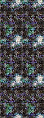 Halk tarzı. Modern çiçek arkaplanı. Parlak renkli çiçekli ve siyah yapraklı harika bir çiçek deseni. Moda baskıları için zarif bir şablon.