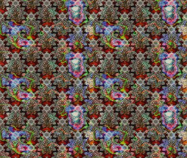 Raster deseni. Küçük çiçekte güzel bir çiçek deseni var. Çiçekli çiçek deseni, suluboya..