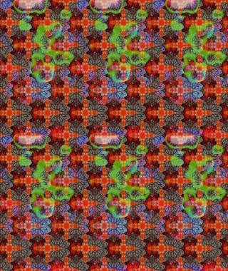 Düz Çiçek Elementleri Tasarımı. Kahverengi renkli çiçekler. Sevimli çiçek raster deseni. Renkli Yaz Teması çizim şablonu.