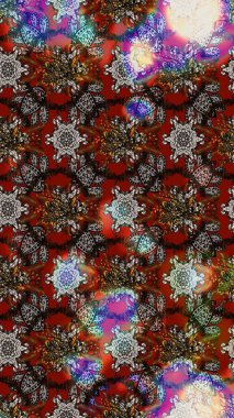 Raster güzel kumaş deseni çiziyor. Renkli Bahar Teması eskiz kalıbı. Çiçek deseni. Düz Çiçek Elementleri Tasarımı.