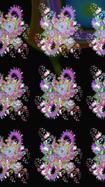 Raster güzel bir çiçek deseni çizmiş. Nazik romantik baskı. Tatil havası. Bahar mevsimi.