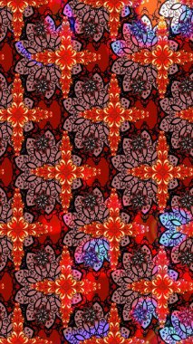 Hoş bir çiçek geçmişi var. Raster illüstrasyonu. Güzel kumaş deseni. Küçük çiçekte çizim deseni.