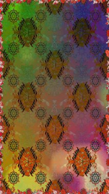 Çiçekli yaz çiçekleri. Moda baskıları için zarif bir şablon. Küçük renkli çiçekler. Kusursuz. Küçük çiçekte güzel bir desen. Motley illüstrasyonu.