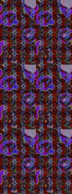 Miles Fleur, süslü püslü bir süs. Eskiz geçmişi. Eski usul. Raster illüstrasyonu. Kumaş, tekstil, duvar kağıdı baskısı için. Tomurcukları papatya çiçekleri olan sevimli bir çiçek deseni..