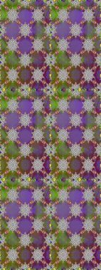 Çiçek desenli raster, gri ve yeşil çizgi grafik desenli soyut raster arkaplan. Modern stil dokusu.