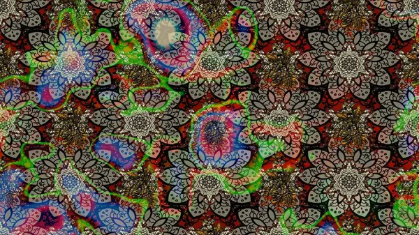 Gri renkli çiçekler. Çiçekli karalama şeklinde Raster çiçek deseni. Nazik, narin çiçek arkaplanı.