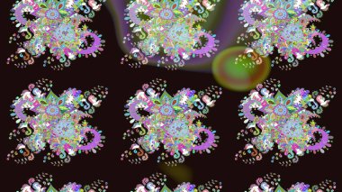 Küçük çiçekte hoş bir çiçek deseni var. Çiçeksel elementlerle süslenmiş zarif raster dokusu. Parlak çiçekli gri renkler üzerine soyut çizim deseni.