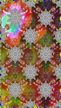 Moda baskısı. Dekorasyon ve tasarım için güzel bir desen. Çiçeğin suluboya çizimlerinin mükemmel deseni. Ton halinde. Suluboya desensiz çiçek buketi.