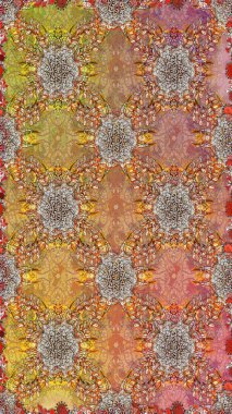 Parlak unsurları. Sorunsuz çiçek deseni kaydırma kağıt, davet, el ilanı, afiş veya Web sitesi Web sitesi arka plan duvar kağıdı için kullanılabilir. Elle çizilmiş Raster illüstrasyon.