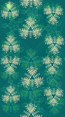 Küçük çiçekteki sevimli çiçek deseni. Mavi renkte çiçekler.