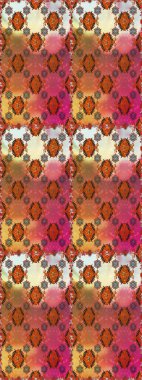 Renkli Bahar Temalı Kusursuz Arkaplan. Çocuk stili. Çiçekli, kusursuz bir arkaplan. Düz Çiçek Elementleri Tasarımı.