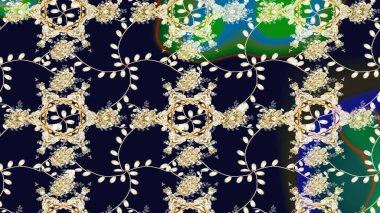 Yazdır. Güzel eskiz şekli. Düz Çiçek Elementleri Tasarımı. Renkli Yaz Temalı eskiz kalıbı. Güzel kumaş deseni. Raster çiçekli arka plan.