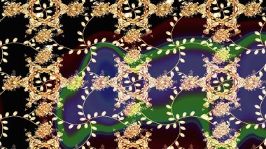 Renkli Bahar Teması eskiz kalıbı. Sevimli çiçek raster deseni. Düz Çiçek Elementleri Tasarımı. Siyah renkte çiçekler.