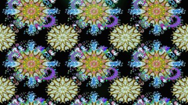 Siyah ve nötr renklerde çiçekler. El çizimi. Suluboya çizimi. Çiçeklerle kusursuz desen.