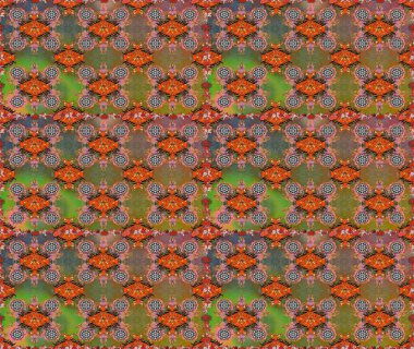 Raster illüstrasyonu. Eski usul. Kusursuz bir geçmişi var. Tomurcukları papatya çiçekleri olan sevimli bir çiçek deseni. Miles Fleur, süslü püslü bir süs. Kumaş, tekstil ve duvar kağıdı baskısı için..