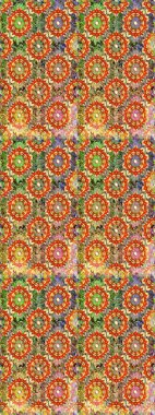 Kahverengi renkli ve altın elementli klasik, pürüzsüz desen. Raster illüstrasyonu.