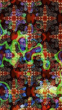 Kahverengi ve siyah renkli çiçekler. Raster düz çiçek çizim deseni. Tasarım hediye paketi, tebrik kartları, posterler ve afiş tasarımı.